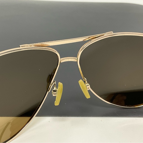 Marc New York aviator polarized gold brown sunglass - Picture 8 of 10